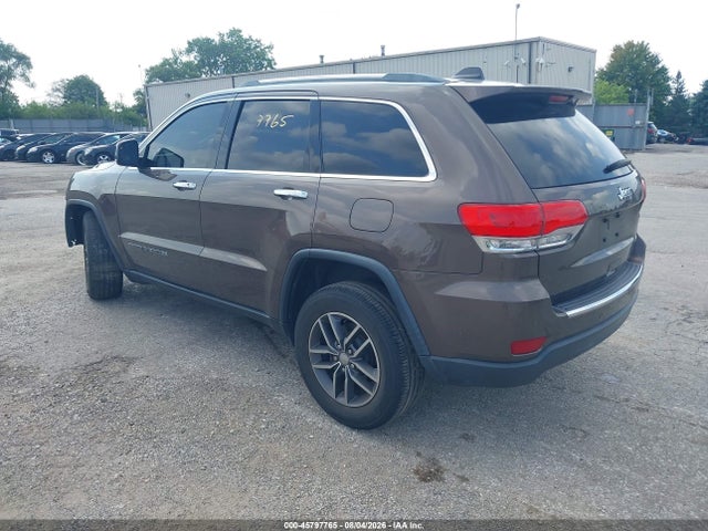 Продажа на аукционе авто 2018 Jeep Grand Cherokee Limited 4x2, vin: 1C4RJEBG7JC193081, номер лота: 45797765