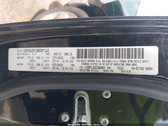 Продажа на аукционе авто 2014 Ram 1500 Big Horn, vin: 1C6RR7LG6ES380804, номер лота: 45797866