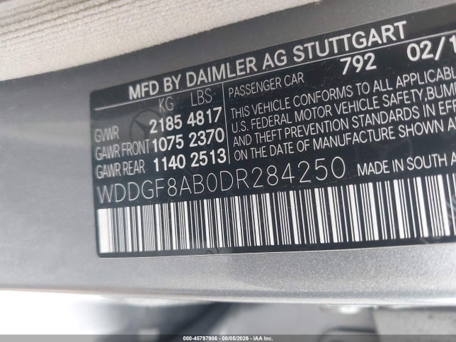 2013 Mercedes-benz C 300 Sport 4matic მანქანა იყიდება აუქციონზე, vin: WDDGF8AB0DR284250, აუქციონის ნომერი: 45797986