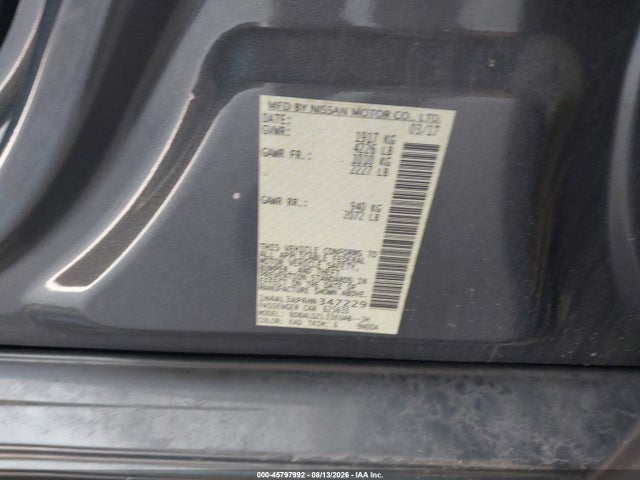 Продажа на аукционе авто 2017 Nissan Altima 2.5 S, vin: 1N4AL3AP4HN347229, номер лота: 45797992