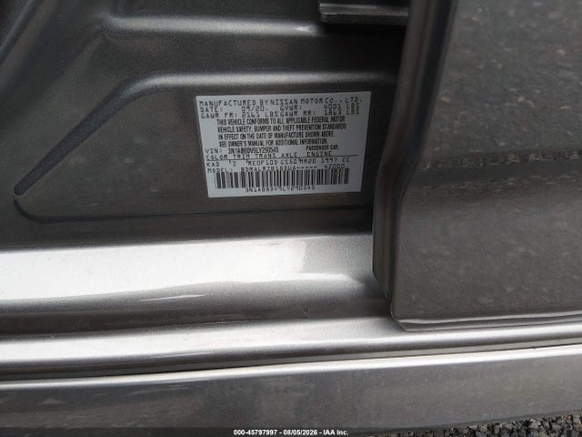 Aukcja sprzedaży 2020 Nissan Sentra Sr Xtronic Cvt, vin: 3N1AB8DV9LY290545, numer aukcji: 45797997