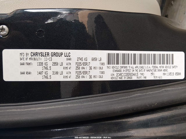2C4RC1CG5ER234015 Chrysler Town &amp; Country Touring-l