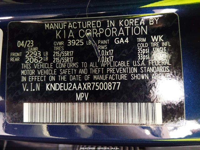 KNDEU2AAXR7500877 KIA SELTOS S
