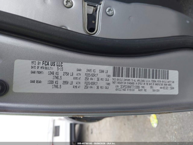 Продаж на аукціоні авто 2015 Dodge Journey American Value Pkg, vin: 3C4PDCAB4FT713399, номер лоту: 45798180