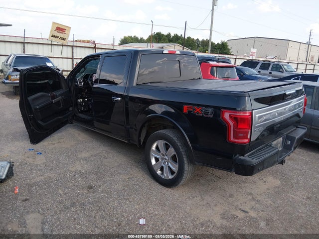 2015 Ford F-150 Platinum მანქანა იყიდება აუქციონზე, vin: 1FTEW1EG2FFA83825, აუქციონის ნომერი: 45798189