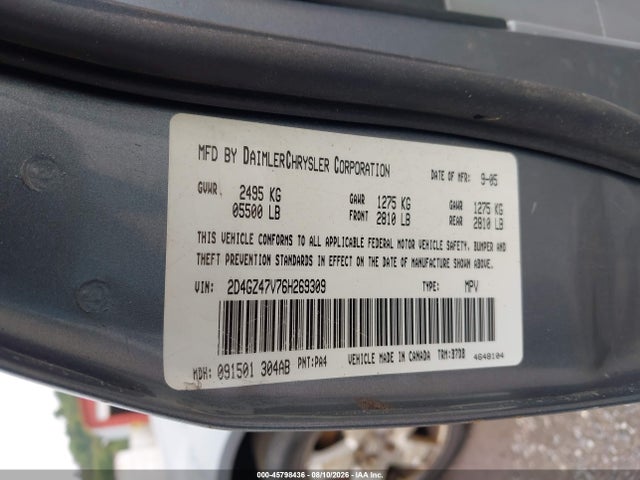 Aukcja sprzedaży 2006 Dodge Magnum Sxt, vin: 2D4GZ47V76H269309, numer aukcji: 45798436