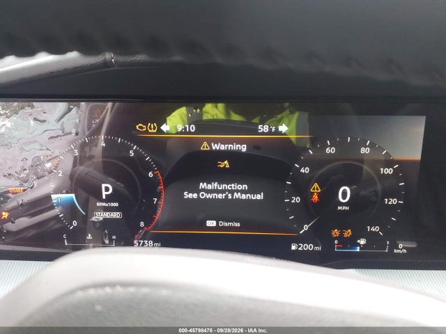 45798478 :رقم المزاد ، 5N1AZ3CS8SC137371 vin ، 2025 Nissan Murano Sl مزاد بيع