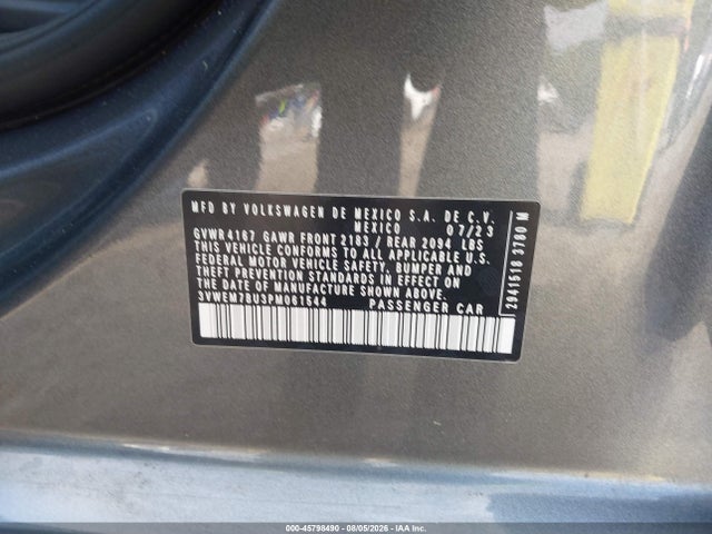 Продаж на аукціоні авто 2023 Volkswagen Jetta 1.5t Se, vin: 3VWEM7BU3PM061544, номер лоту: 45798490
