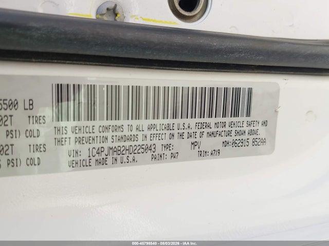 Jeep Cherokee Sport 2017 1C4PJMAB2HD225043 Image 9