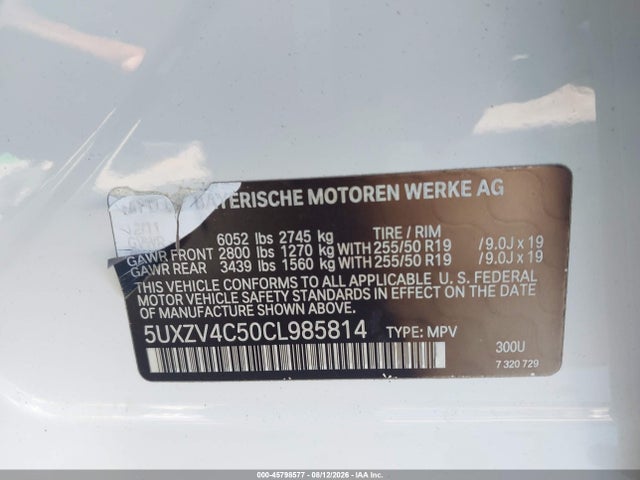 Aukcja sprzedaży 2012 Bmw X5 Xdrive35i/xdrive35i Premium/xdrive35i Sport Activity, vin: 5UXZV4C50CL985814, numer aukcji: 45798577