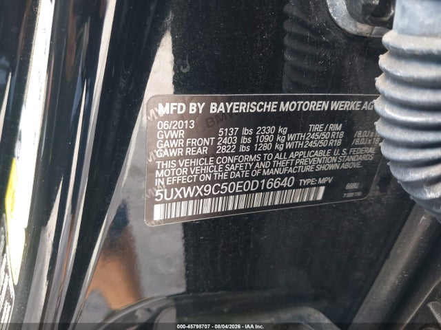 2014 Bmw X3 Xdrive28i მანქანა იყიდება აუქციონზე, vin: 5UXWX9C50E0D16640, აუქციონის ნომერი: 45798707