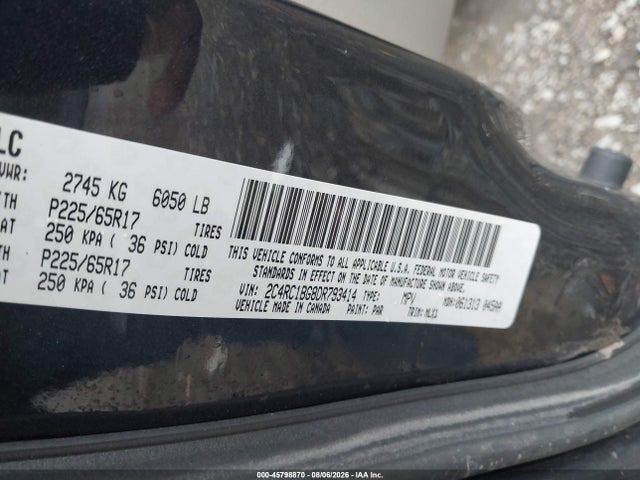 Aukcja sprzedaży 2013 Chrysler Town & Country Touring, vin: 2C4RC1BG8DR793414, numer aukcji: 45798870