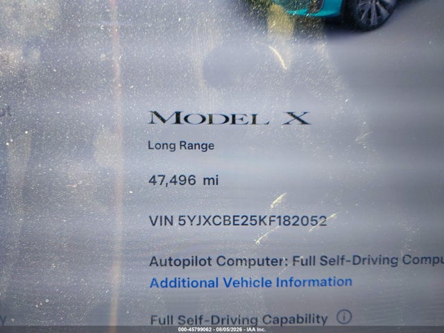 Tesla Model X 100d/75d/long Range 2019 5YJXCBE25KF182052 Image 14