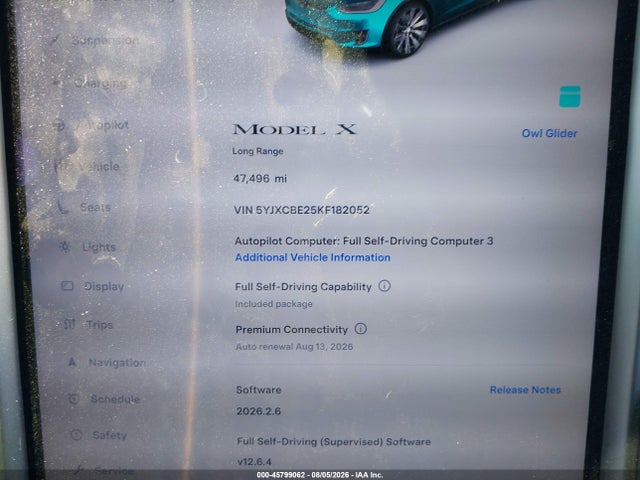 Tesla Model X 100d/75d/long Range 2019 5YJXCBE25KF182052 Image 7
