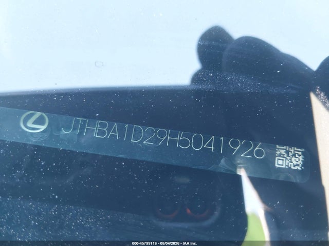 45799116 :رقم المزاد ، JTHBA1D29H5041926 vin ، 2017 Lexus Is 200t مزاد بيع