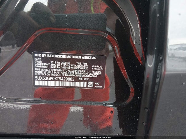 BMW X3 30 Xdrive 2026 5UX53GP0XT9429883 Image 9