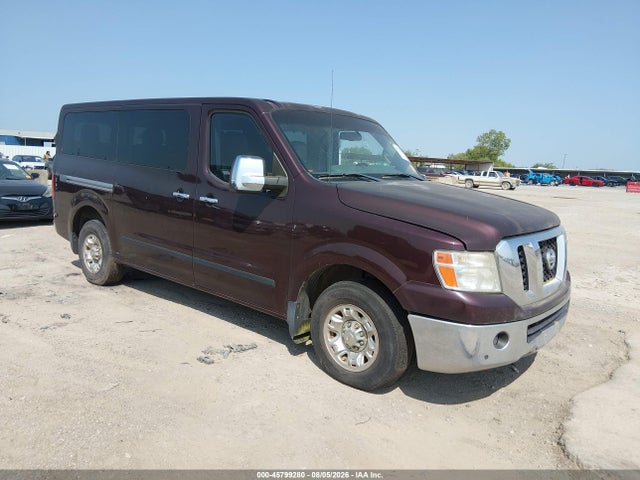 45799280 :رقم المزاد ، 5BZAF0AA3DN201281 vin ، 2013 Nissan Nv Passenger Nv3500 Hd Sl V8 مزاد بيع