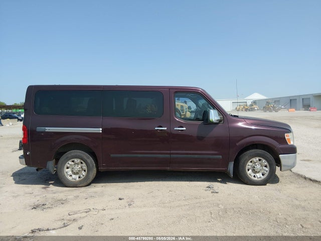 2013 Nissan Nv Passenger Nv3500 Hd Sl V8 მანქანა იყიდება აუქციონზე, vin: 5BZAF0AA3DN201281, აუქციონის ნომერი: 45799280