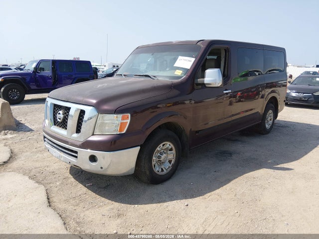 2013 Nissan Nv Passenger Nv3500 Hd Sl V8 მანქანა იყიდება აუქციონზე, vin: 5BZAF0AA3DN201281, აუქციონის ნომერი: 45799280