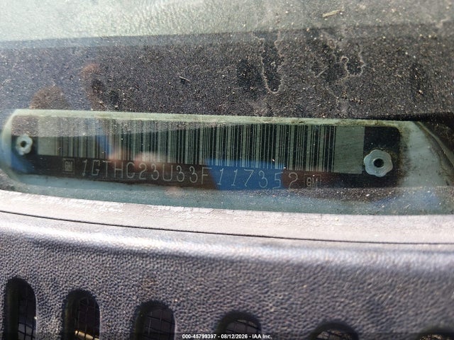 45799397 :رقم المزاد ، 1GTHC23U33F117352 vin ، 2003 Gmc Sierra 2500hd مزاد بيع