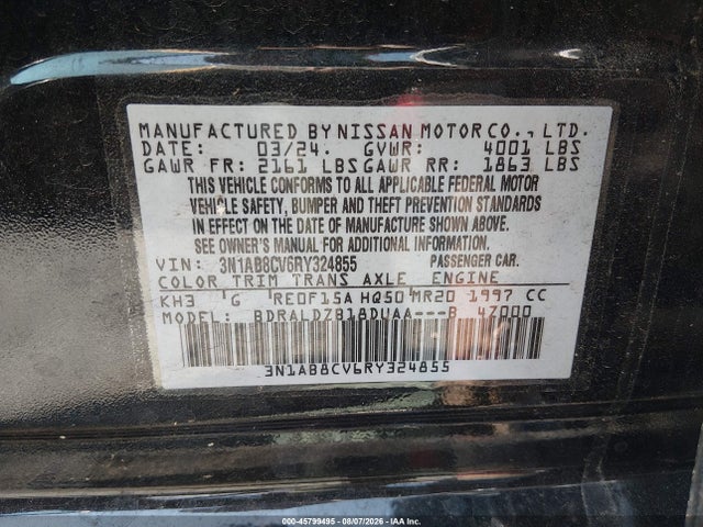 Nissan Sentra Sv Xtronic Cvt 2024 3N1AB8CV6RY324855 Image 9