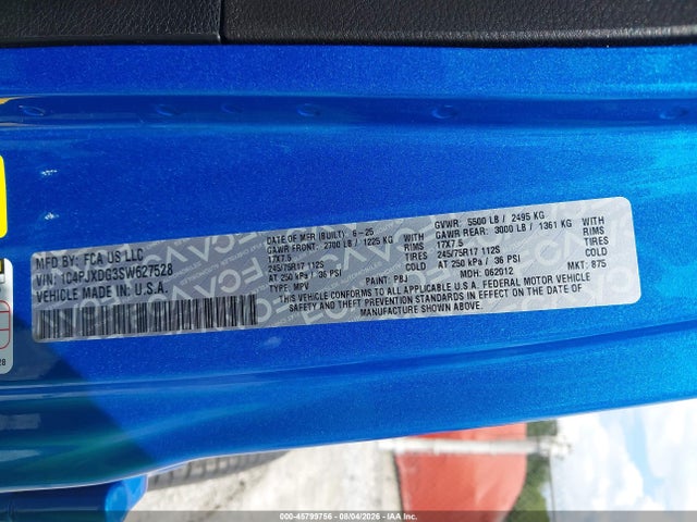 Продажа на аукционе авто 2025 Jeep Wrangler 4-door Summit 4x4, vin: 1C4PJXDG3SW627528, номер лота: 45799756