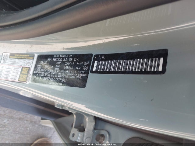 Продажа на аукционе авто 2026 Kia K4 Lxs, vin: 3KPFT4DE5TE310011, номер лота: 45799834