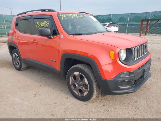2017 Jeep Renegade Sport მანქანა იყიდება აუქციონზე, vin: ZACCJBABXHPE57510, აუქციონის ნომერი: 45799864