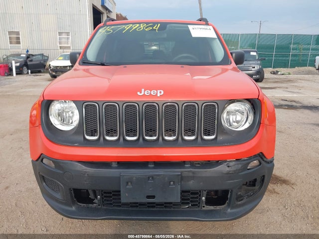 2017 Jeep Renegade Sport მანქანა იყიდება აუქციონზე, vin: ZACCJBABXHPE57510, აუქციონის ნომერი: 45799864