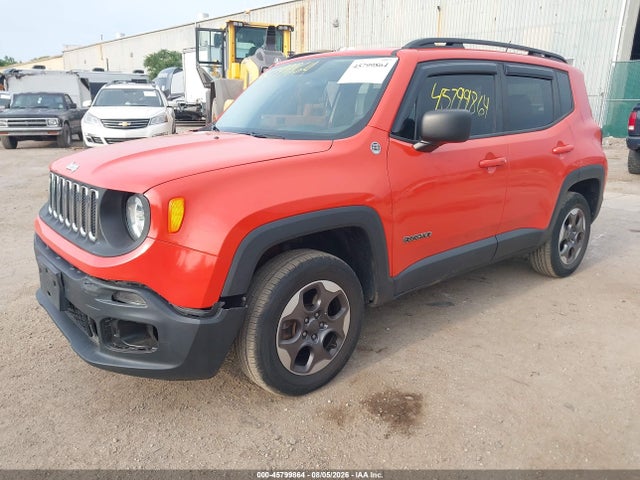 2017 Jeep Renegade Sport მანქანა იყიდება აუქციონზე, vin: ZACCJBABXHPE57510, აუქციონის ნომერი: 45799864