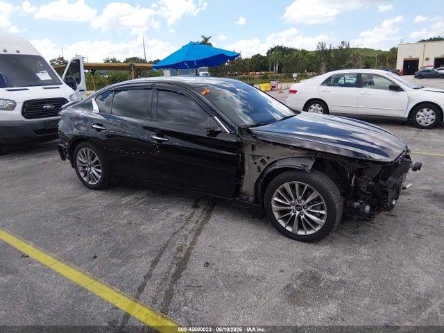 2019 Infiniti Q50 3.0t Luxe მანქანა იყიდება აუქციონზე, vin: JN1EV7AP2KM542968, აუქციონის ნომერი: 45800023