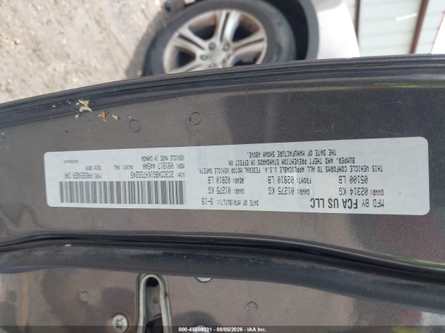 45800031 :رقم المزاد ، 2C3CDXBG1KH722245 vin ، 2019 Dodge Charger Sxt Rwd مزاد بيع