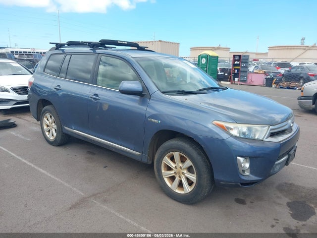 45800106 :رقم المزاد ، JTEBC3EH0D2013207 vin ، 2013 Toyota Highlander Hybrid Base V6 مزاد بيع