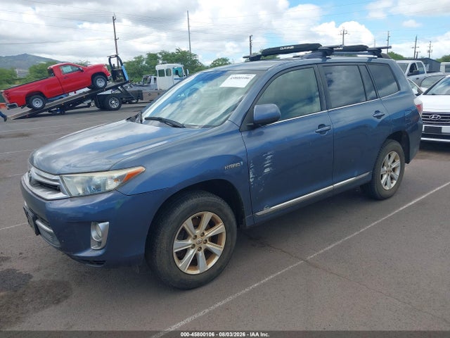45800106 :رقم المزاد ، JTEBC3EH0D2013207 vin ، 2013 Toyota Highlander Hybrid Base V6 مزاد بيع