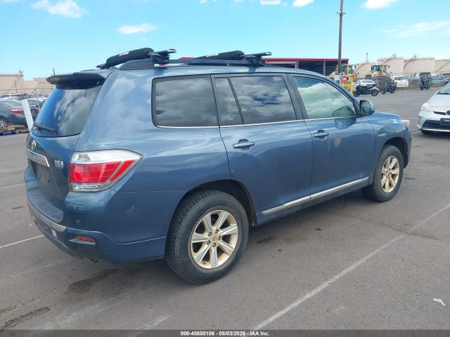 45800106 :رقم المزاد ، JTEBC3EH0D2013207 vin ، 2013 Toyota Highlander Hybrid Base V6 مزاد بيع