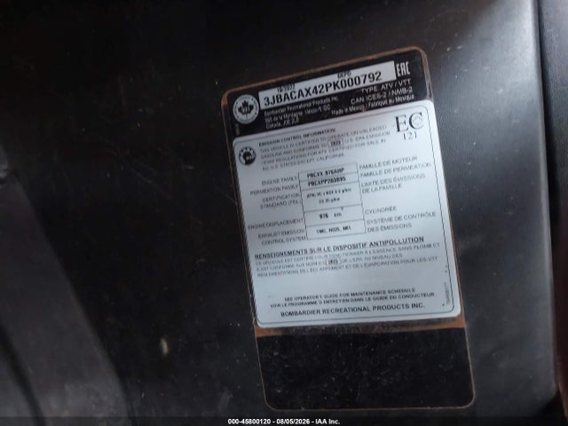 Can-Am Commander Max Xt 1000r/xt-p 1000r 2023 3JBACAX42PK000792 Image 10