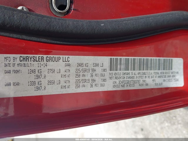 Продажа на аукционе авто 2015 Dodge Journey Crossroad, vin: 3C4PDCGB1FT583797, номер лота: 45800140