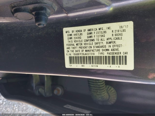 Продажа на аукционе авто 2018 Acura Tlx, vin: 19UUB1F39JA007318, номер лота: 45800258
