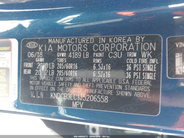 KIA NIRO LX 2018 KNDCB3LC1J5206558 Image 9