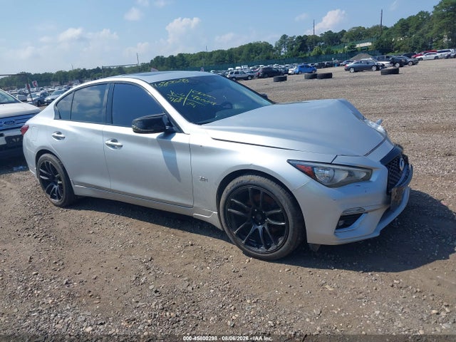 2019 Infiniti Q50 3.0t Luxe მანქანა იყიდება აუქციონზე, vin: JN1EV7ARXKM590042, აუქციონის ნომერი: 45800298