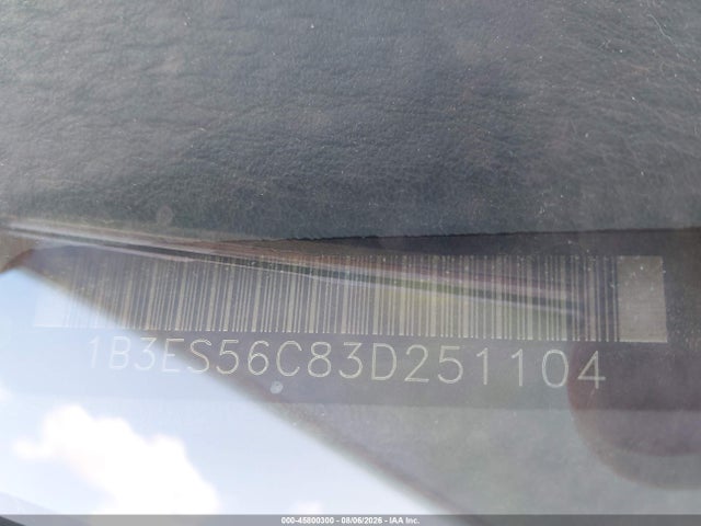Aukcja sprzedaży 2003 Dodge Neon Sxt, vin: 1B3ES56C83D251104, numer aukcji: 45800300