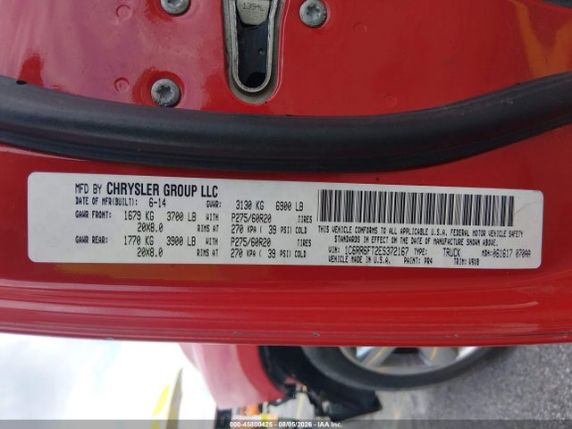 45800425 :رقم المزاد ، 1C6RR6FT2ES372167 vin ، 2014 Ram 1500 Express مزاد بيع