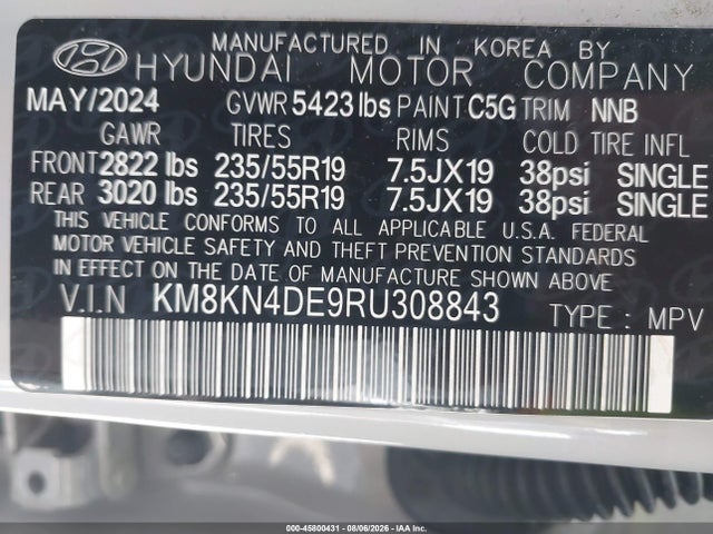 Hyundai Ioniq 5 Sel 2024 KM8KN4DE9RU308843 Image 9
