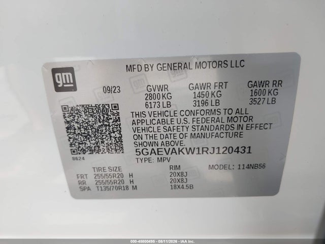 5GAEVAKW1RJ120431 Buick Enclave Essence Awd