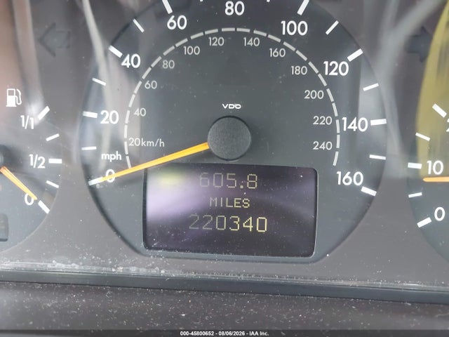 Aukcja sprzedaży 2000 Mercedes-benz E 320, vin: WDBJF65J3YB119053, numer aukcji: 45800652