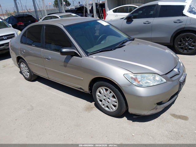 45800654 :رقم المزاد ، 2HGES16555H602129 vin ، 2005 Honda Civic Lx مزاد بيع
