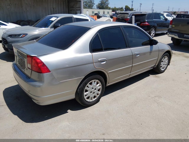 45800654 :رقم المزاد ، 2HGES16555H602129 vin ، 2005 Honda Civic Lx مزاد بيع