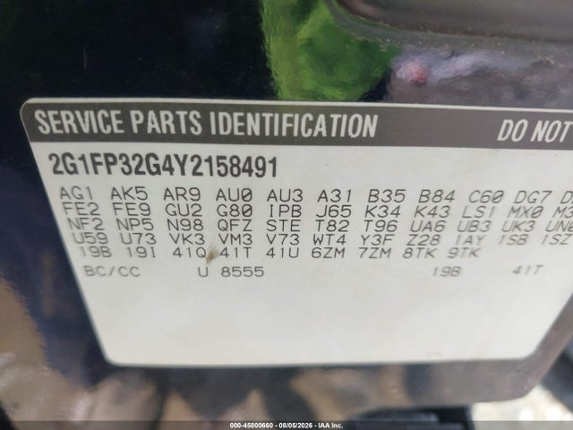 Продажа на аукционе авто 2000 Chevrolet Camaro Z28, vin: 2G1FP32G4Y2158491, номер лота: 45800660