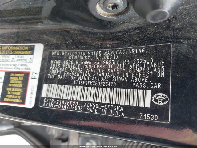 Toyota CAMRY SE 2014 4T1BF1FKXEU726420 Image 9