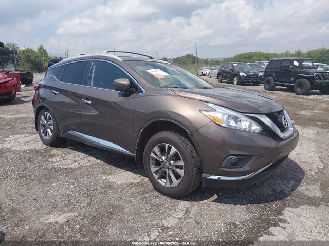 2016 Nissan Murano Sl მანქანა იყიდება აუქციონზე, vin: 5N1AZ2MH1GN144395, აუქციონის ნომერი: 45800722